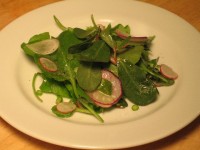 Farmhouse Salad with Purslane, Arugula, and Radishes