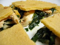 Chicken, Kale, and Shallot Quesadillas