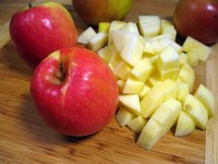 Apples ready for applesauce