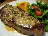 Strip steak au poivre