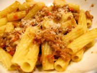 Bolognese Sauce with Rigatoni